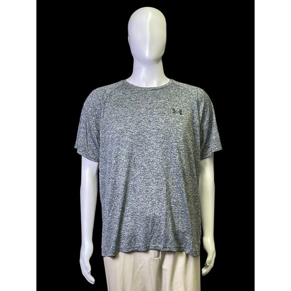 Under Armour The Tech Tee Gray Athletic Short Sleeve Shirt Men's Size XL - Picture 1 of 8